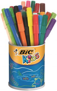 Bic Kids Visa Felt Pens Ultra Fine Tip Assorted (Pack of 36) 829012
