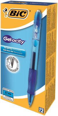 Bic Velocity Retractable Gel Rollerball Pen Medium Blue 829158