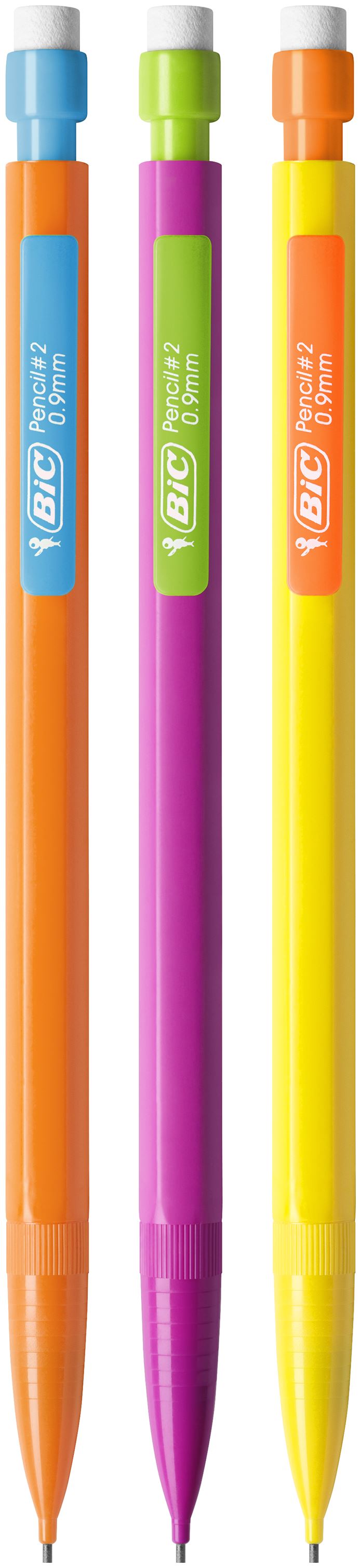 Bic Matic Strong Mechanical Pencil HB 0.9mm Lead Assorted Colour Barrel (Pack 12)