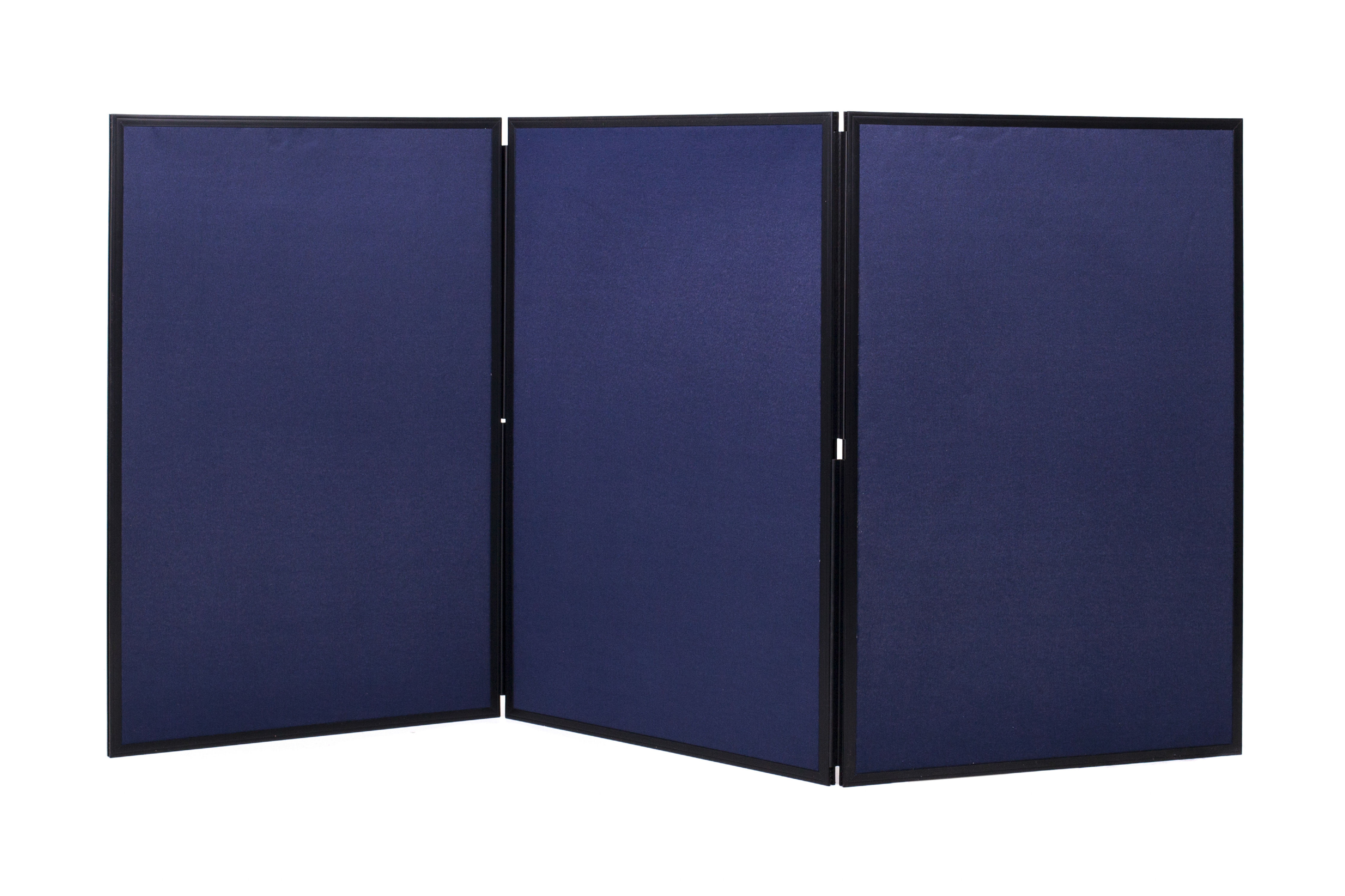Display Panels Bi-Office Showboard Exhibition System 3 Panel Blue/Grey