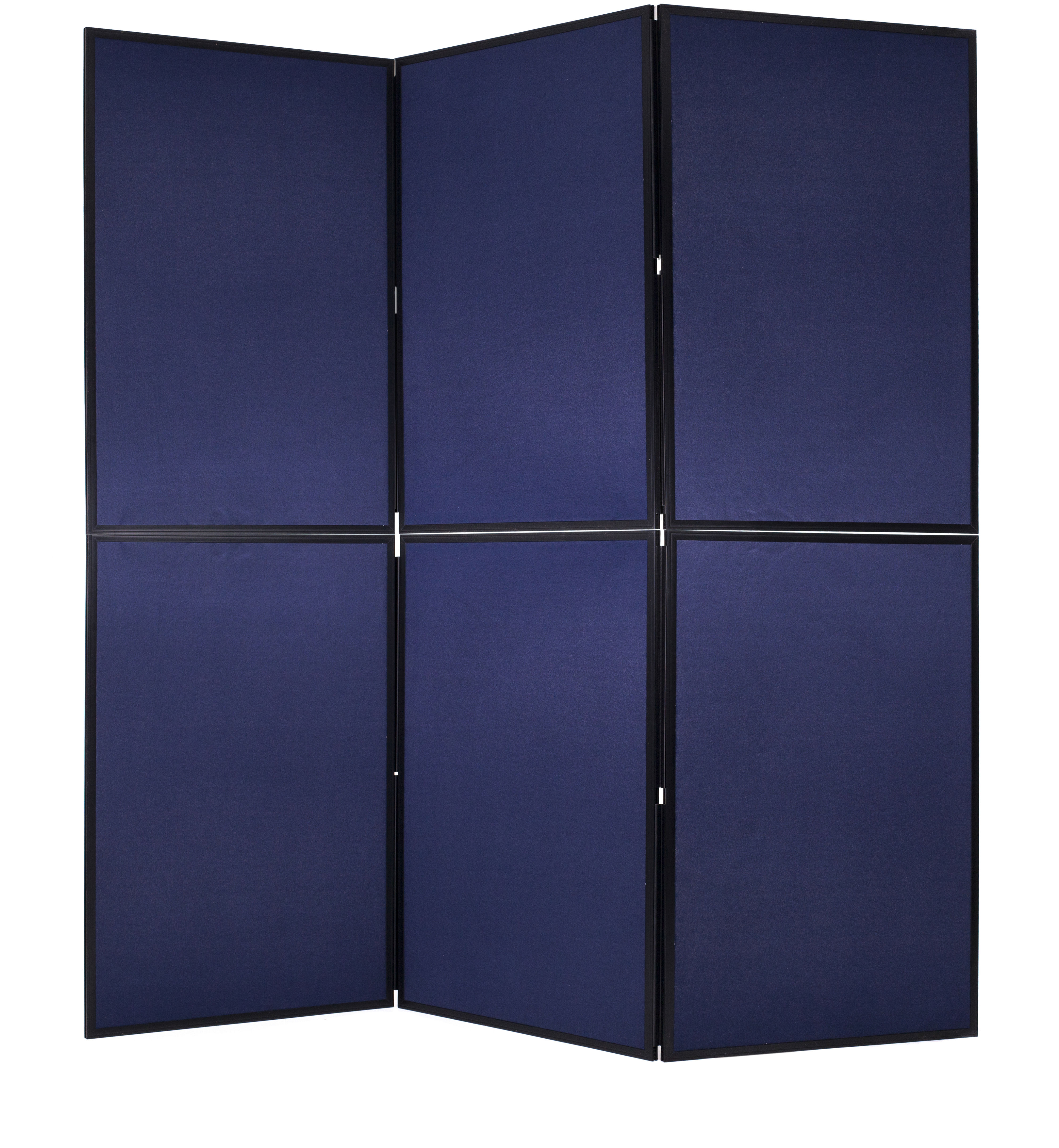 Display Panels Bi-Office Showboard Exhibition System 6 Panel Blue/Grey