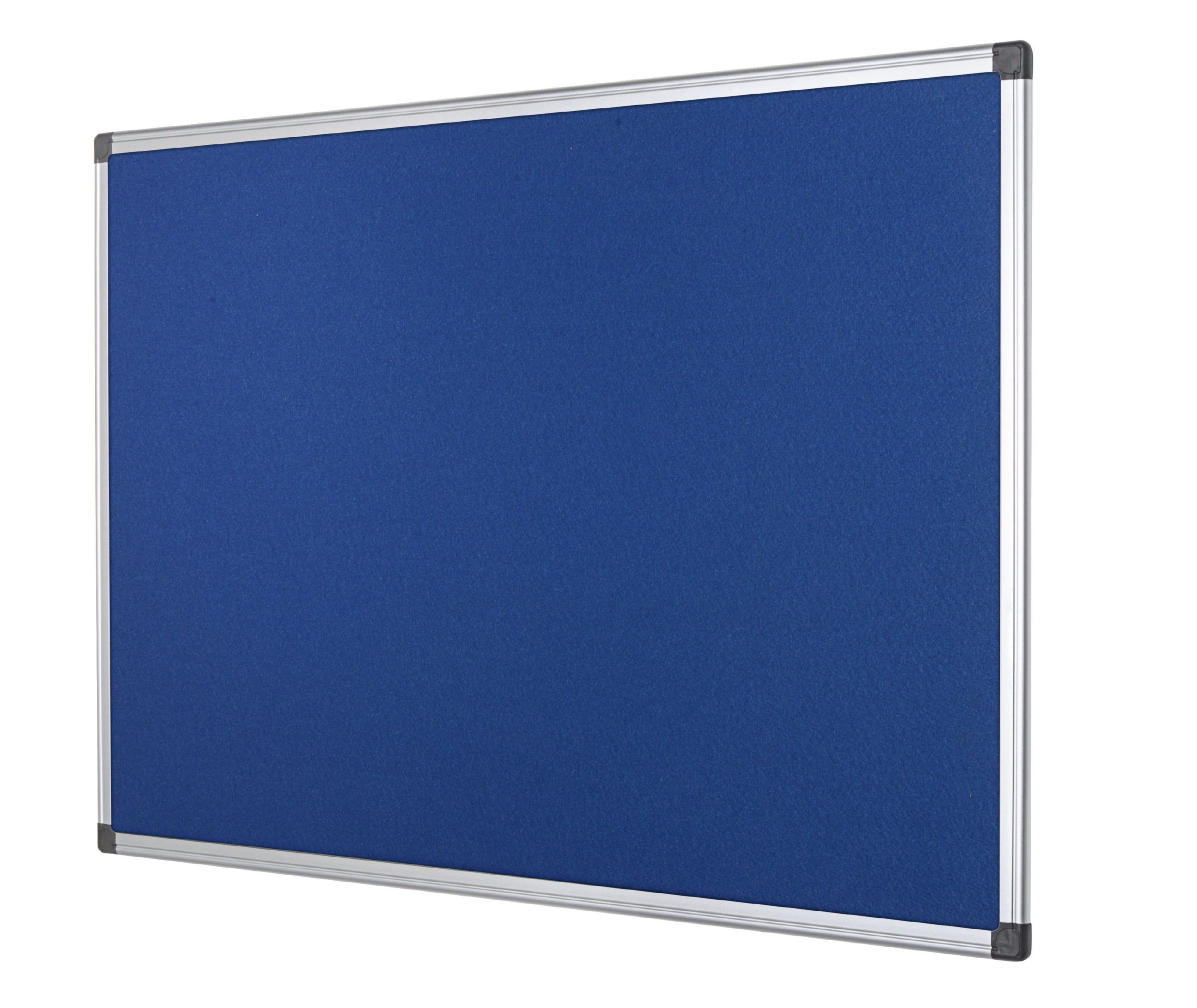 Bi-Office Maya Blue Felt Noticeboard Aluminium Frame 1200x1200mm