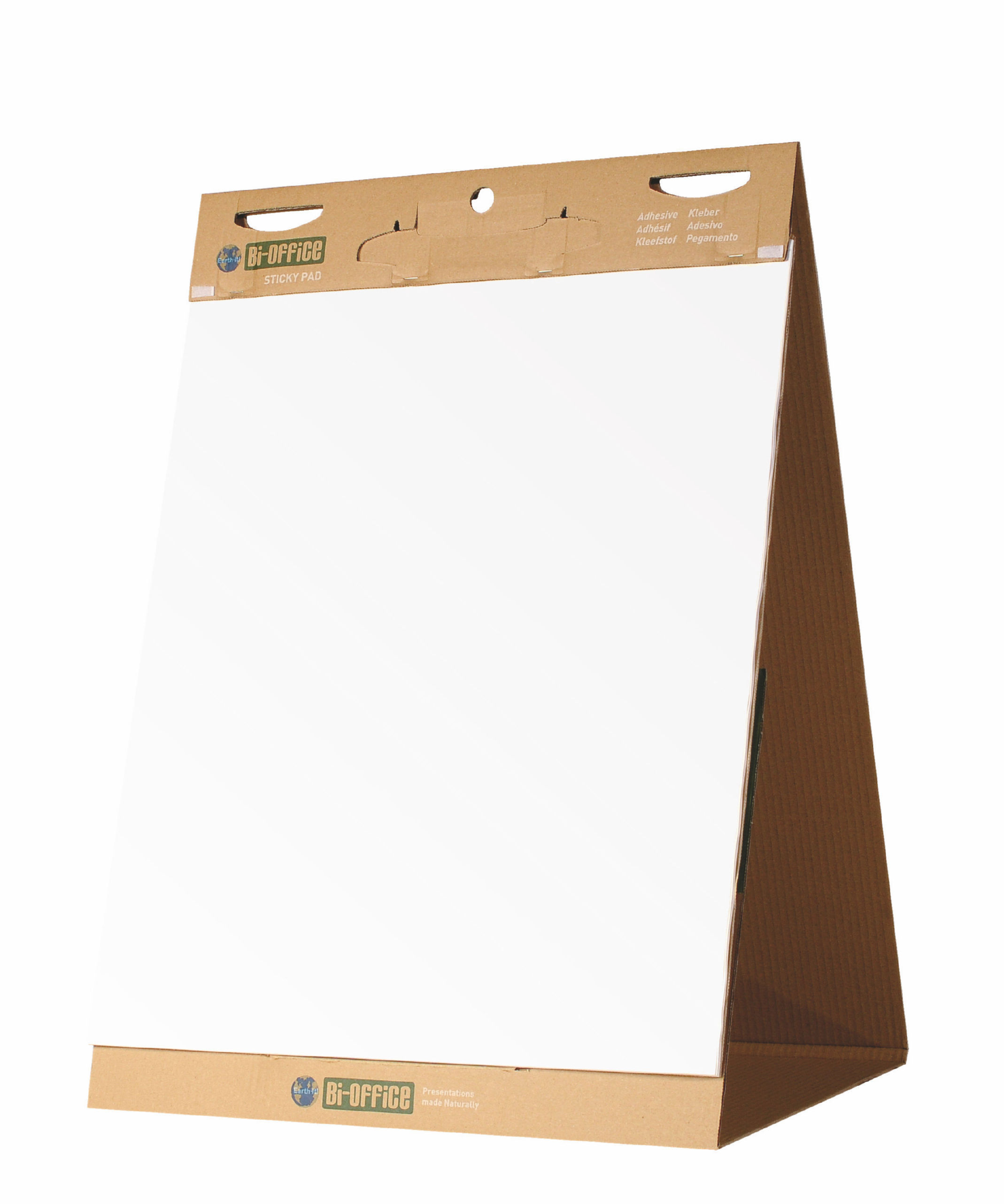 Pads Bi-Office Earth-it Recycled Table Top Flipchart Pad Self Stick A1 20 Sheets (Pack 6)