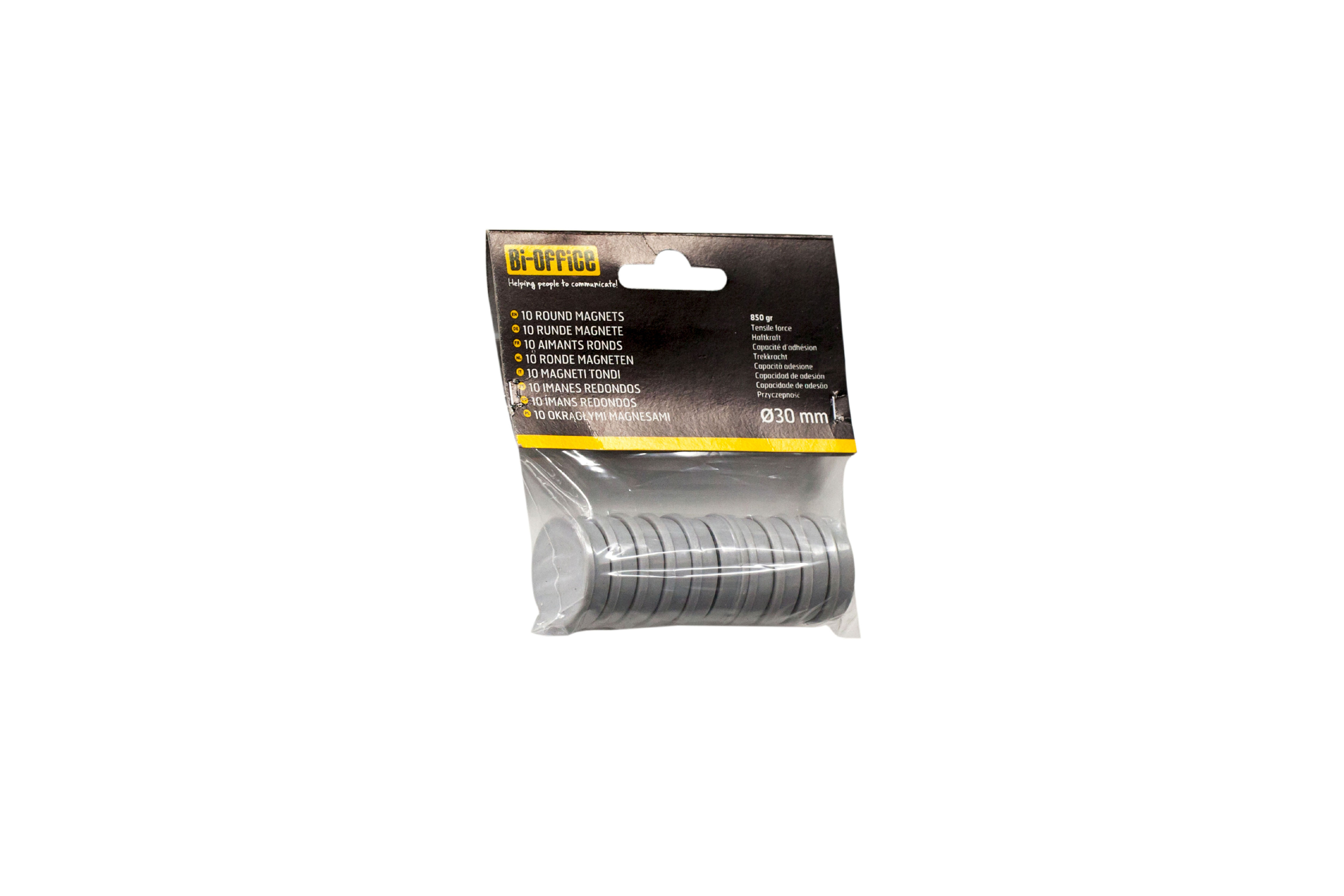 Bi-Office Round Mgnets 30mm RD PK10