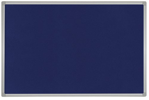 Felt Bi-Office Maya Blue Felt Noticeboard Plastic Frame 600x450mm