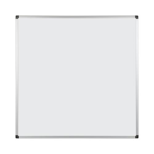 Magnetic Bi-Office Maya Double Sided Magnetic Whiteboard Laquered Steel Aluminium Frame 900x900mm