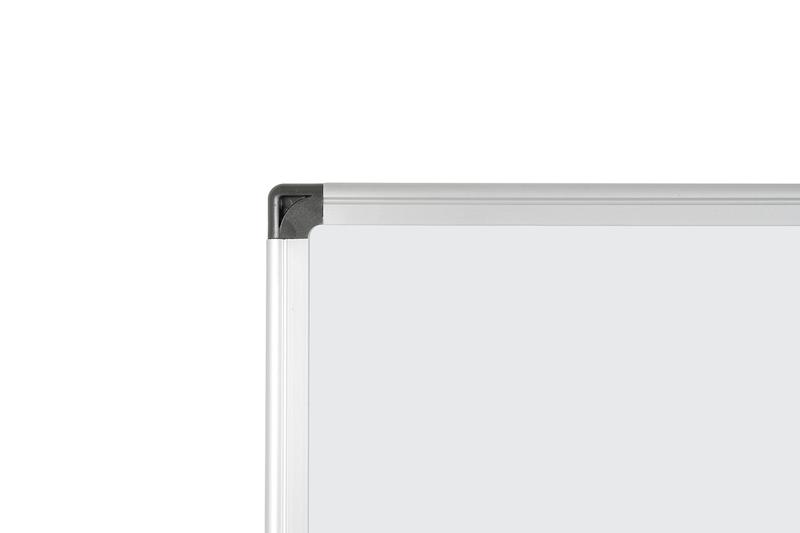 Bi-Office Maya Double Sided Magnetic Whiteboard Laquered Steel Aluminium Frame 900x900mm