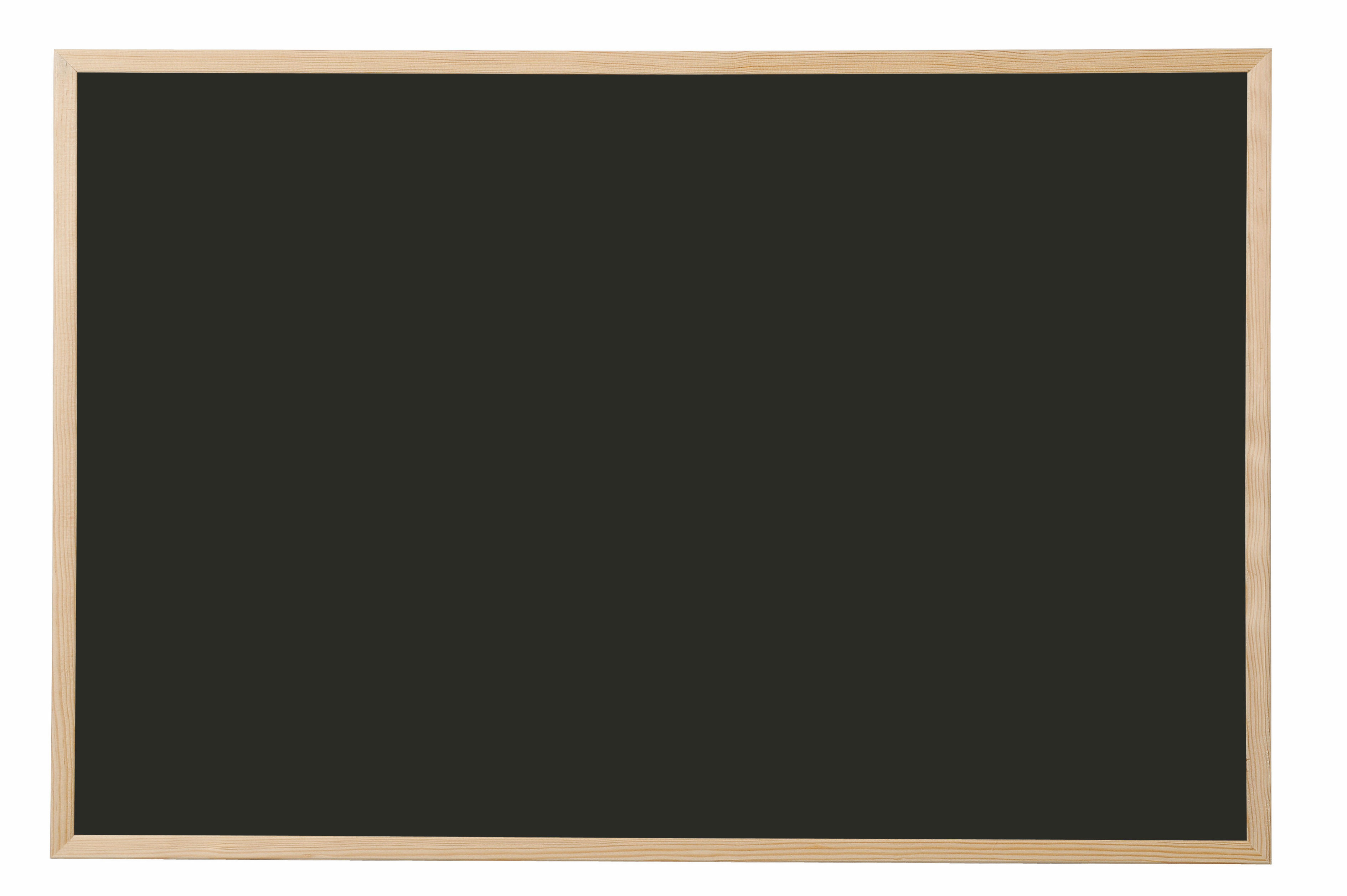 Bi-Office Chalkboard Black Pine Frame 900x600mm