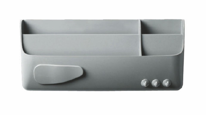 Bi-Office Magnetic Whiteboard Smart Accessory Box Grey