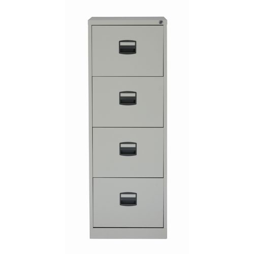 Trexus 4 Drawer Filing Cabinet 470x622x1321mm Goose Grey Ref 394976