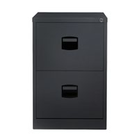 Trexus 2 Drawer Filing Cabinet 470x622x711mm Black Ref 632701