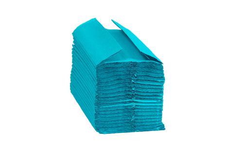 Purely+Smile+Hand+Towels+C+Fold+1Ply+Blue+Case%2F2400