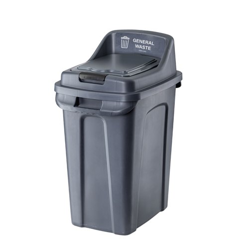 Purely Kind 70L Black Bin Closed Purely Kind 70L Black Bin Closed