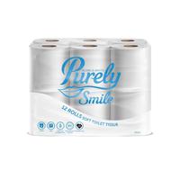 PURELY SMILE TOILET ROLL 3PLY WHITE (PAC