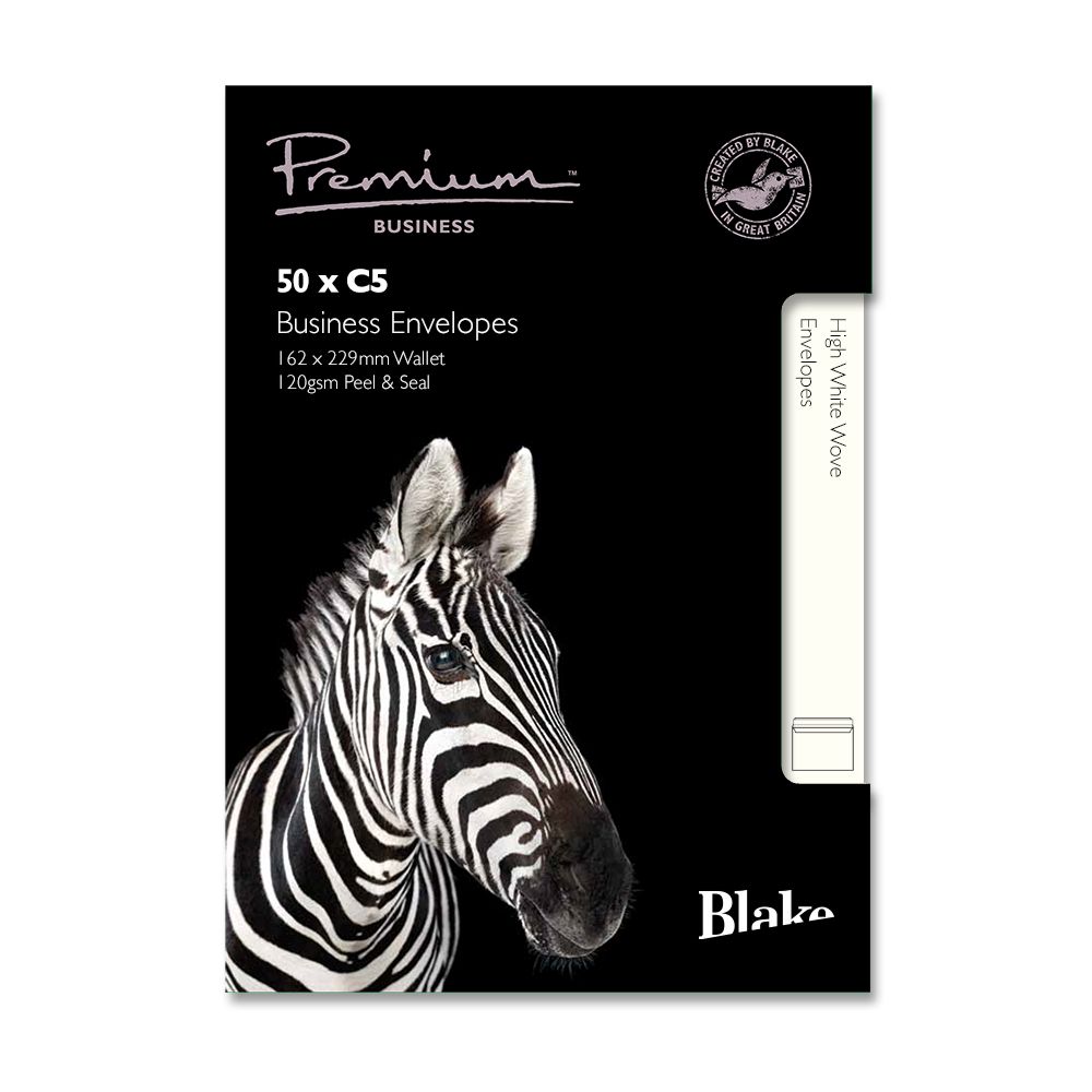 Blake Premium Business Wallet Envelope C5 Peel and Seal Plain 120gsm High White Wove (Pack 50)
