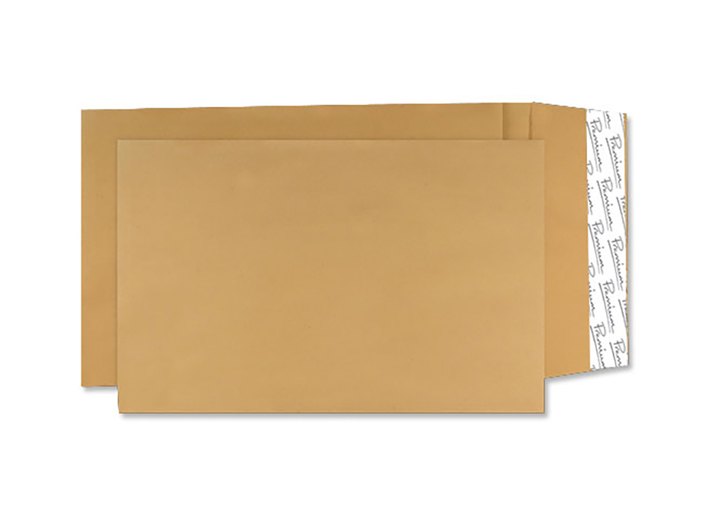 C4 Blake Premium Avant Garde Pocket Gusset Envelope C4 Peel and Seal Plain 25mm Gusset 140gsm Cream Manilla (Pack 100)