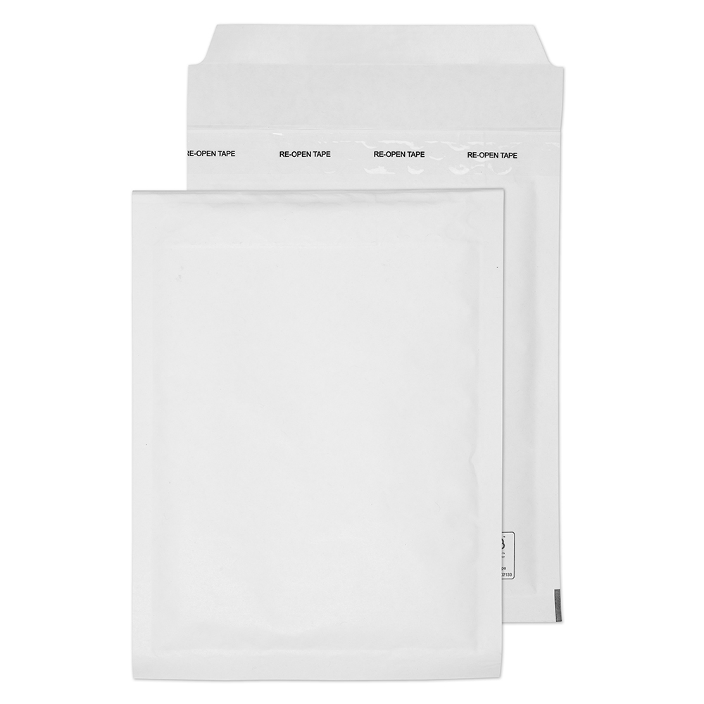 Padded Bags & Envelopes Blake Purely Packaging Padded Bubble Pocket Envelope 220x150mm Peel and Seal 90gsm White (Pack 100)