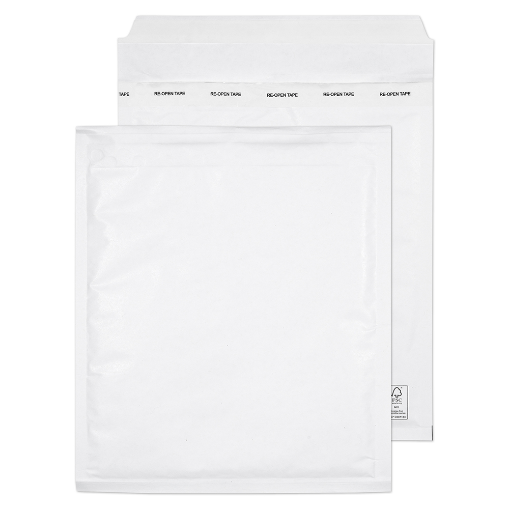 Padded Bags & Envelopes Blake Purely Packaging Padded Bubble Pocket Envelope 260x220mm Peel and Seal 90gsm White (Pack 100)