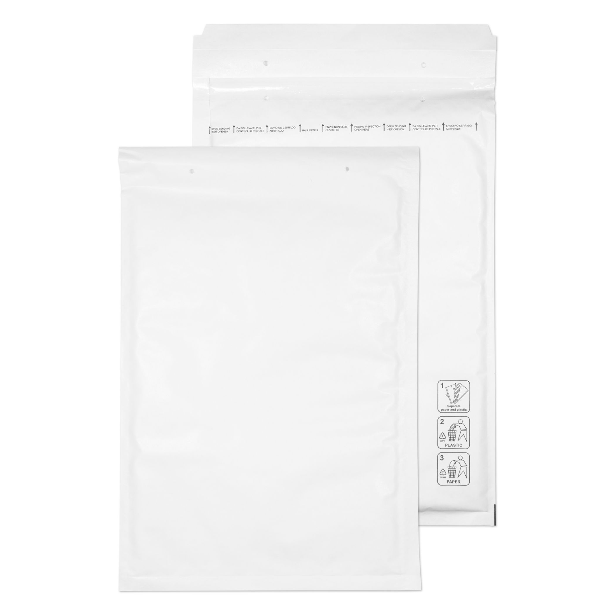 Padded Bags & Envelopes Blake Purely Packaging Padded Bubble Pocket Envelope C4 340x220mm Peel and Seal 90gsm White (Pack 100)