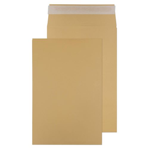 Blake Purely Packaging Pocket Gusset Envelope 381x254 Peel and Seal 25mm Gusset 140gsm Manilla (Pack 125)