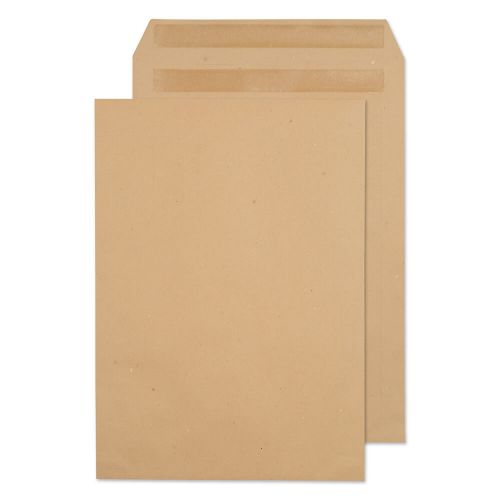 ValueX Pocket Envelope C4 Self Seal Plain 90gsm 80% Recycled Manilla (Pack 250) - 13878