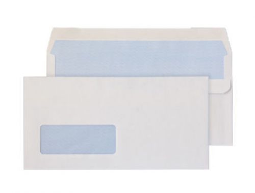 DL Blake Purely Everyday Wallet Envelope DL Self Seal Window 90gsm White (Pack 50)