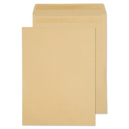 ValueX Pocket Envelope 406x305mm Recycled Self Seal Plain 115gsm Manilla (Pack 250)