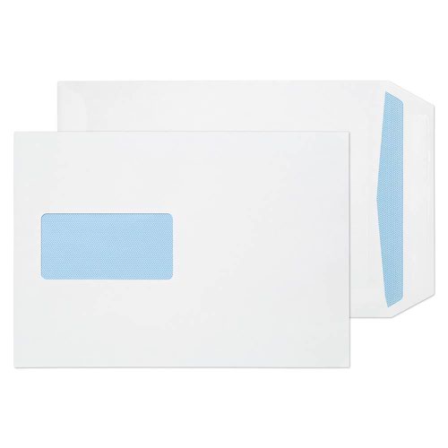 C5 ValueX Pocket Envelope C5 Self Seal Window 100gsm White (Pack 500)