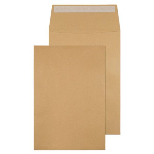 C4 ValueX Pocket Gusset Envelope C4 Peel and Seal Plain 25mm Gusset 130gsm Manilla (Pack 125)