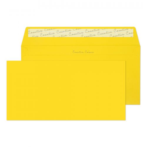 Blake Creative Colour Banana Yellow Peel & Seal Wa llet 114X229mm 120Gm2 Pack 25 Code 25203 3P