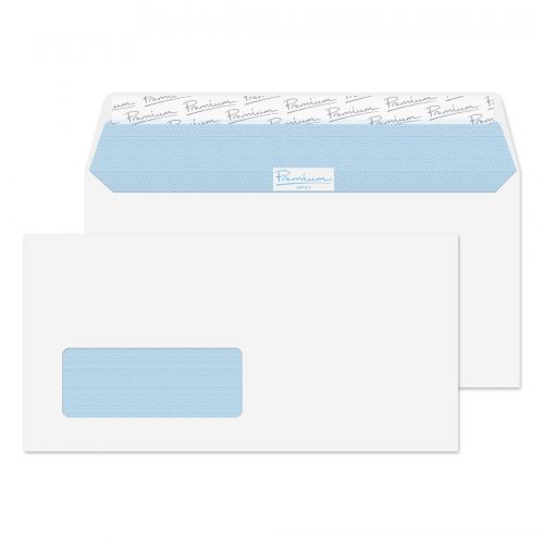 Blake Premium Office Wallet Envelope DL Peel and Seal Window 120gsm Ultra White Wove (Pack 500) - 32216