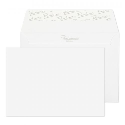 C6 Blake Premium Business Wallet Envelope C6 Peel and Seal Plain 120gsm Diamond White Laid (Pack 50)