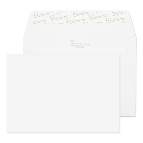 Blake Premium Business Wallet Envelope C6 Peel and Seal Plain 120gsm Diamond White Laid (Pack 50) - 91155