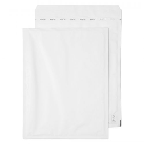 Padded Bags & Envelopes Blake Purely Packaging Padded Bubble Pocket Envelope 470x350mm Peel and Seal 90gsm White (Pack 50)