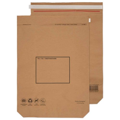 Blake Purely Packaging Mailing Bag 600x480mm Peel and Seal 110gsm Kraft Natural Brown (Pack 50)