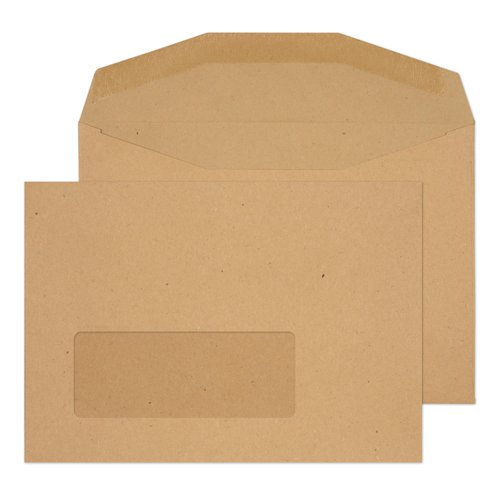 Blake Purely Everyday Mailer Envelope C6 Gummed Window 80gsm Manilla (Pack 1000) - NV358