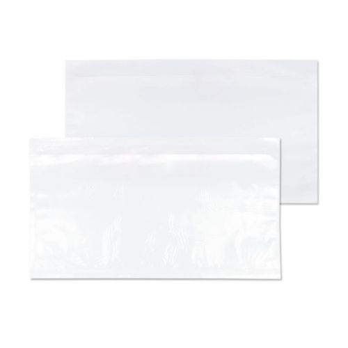 Document Enclosed Wallets Blake Purely Packaging Document Enclosed Wallet DL 235x132mm Peel and Seal Plain Clear (Pack 1000)
