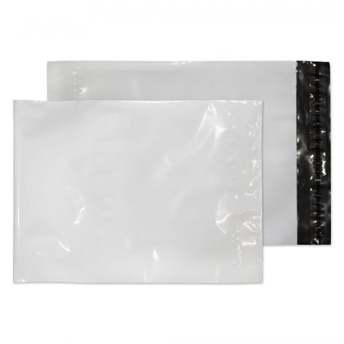 Blake Purely Packaging White Peel & Seal Polythene  Pocket 240X320mm 70Mu Pack 1000 Code Pe42/W 3P