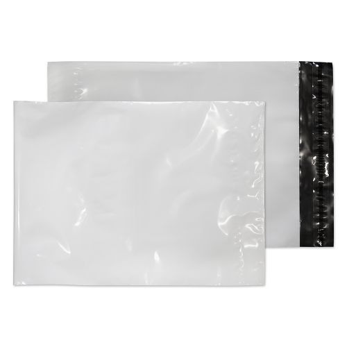 Purely Packaging Polypost Polythene Pack Peel and Seal White C4+ 320x240mm PK100