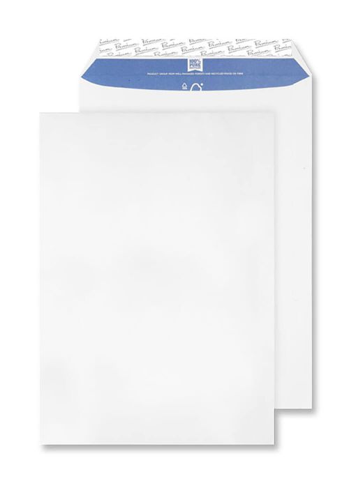 Blake Premium Pure Pocket Envelope C4 Peel and Seal Plain 120gsm Super White (Pack 250) - RP84891
