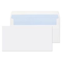 ValueX Wallet Envelope DL Self Seal Plain 80gsm White (Pack 1000) - FL2882