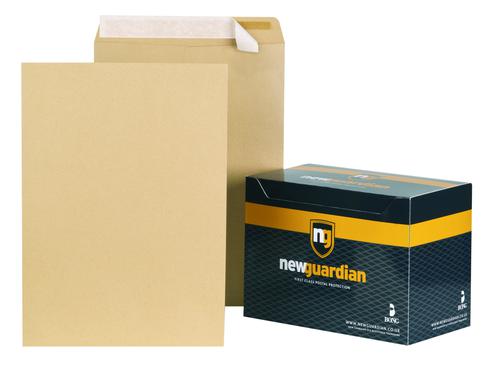 New Guardian Pocket Envelope C3 Peel and Seal Plain 130gsm Manilla (Pack 125)