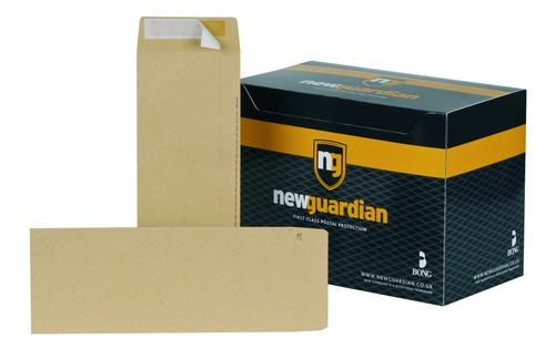 New Guardian Pocket Envelope 305x127mm Peel and Seal Plain 130gsm Manilla (Pack 250)