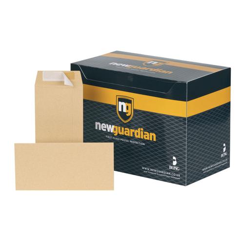 New+Guardian+Pocket+Envelope+DL+Peel+and+Seal+Plain+130gsm+Manilla+%28Pack+500%29+-+E26503