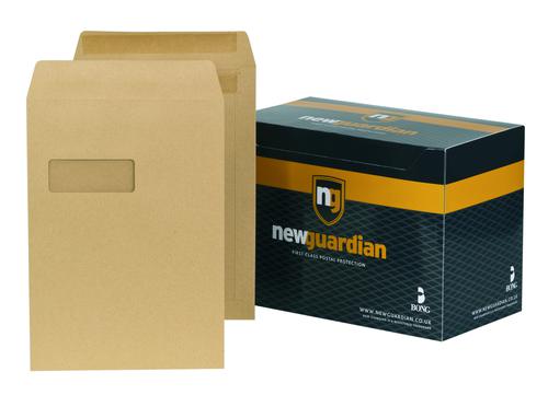 New+Guardian+Pocket+Envelope+C4+Self+Seal+Window+130gsm+Manilla+%28Pack+250%29+-+M27503
