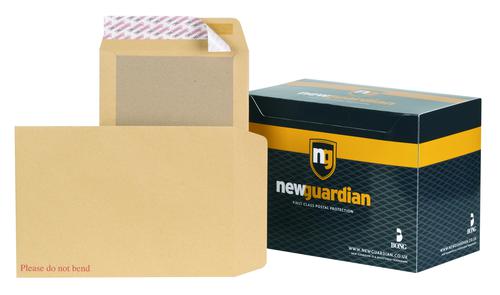 Board Backed Envelopes New Guardian Board Backed Envelope C4 Peel and Seal Plain Power-Tac 130gsm Manilla (Pack 125)