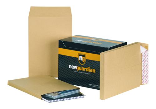 New Guardian Gusset Envelope 350x248mm Power-Tac Peel and Seal Plain 25mm Gusset 130gsm Manilla (Pack 100)