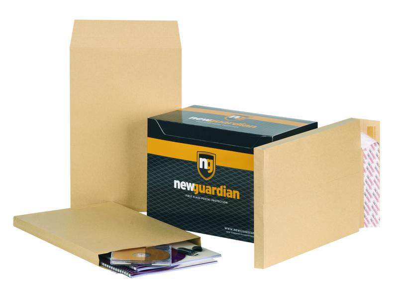 New Guardian Gusset Envelope 381 x 254mm Peel and Seal Plain Power-Tac 25mm Gusset 130gsm Manilla (Pack 100)