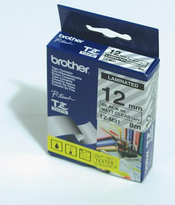 Labelling Tapes & Labels Brother Black On White Flexible Label Tape 12mm x 8m - TZEFX231