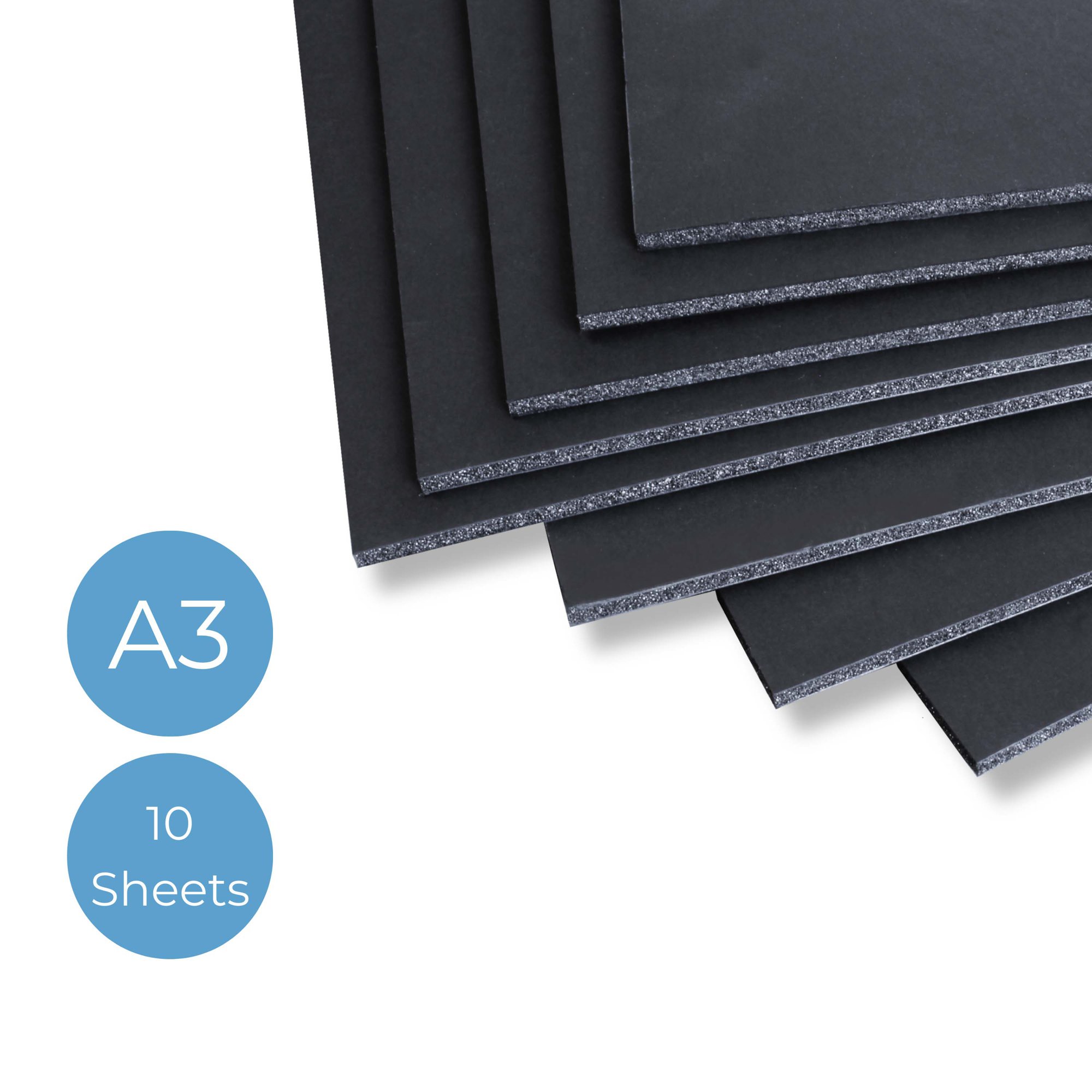 FOAMBOARD BLACK 5MM A3 (297 X 420MM) 10P